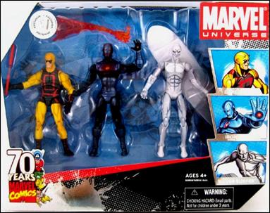 Marvel Universe (3-Packs) figure 3 Daredevil, Iron Man, and Silver Surfer