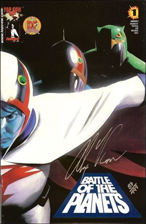 Battle of the Planets (2002) issue 1-K DF Blue Foil Cover (Signed by Alex Ross) 1/499