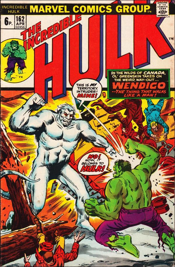 Incredible Hulk (1968) issue 162-B UK Price Cover