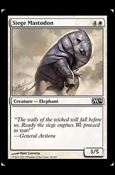 Magic the Gathering: 2014 Core Set (Base Set) card 34 Siege Mastodon