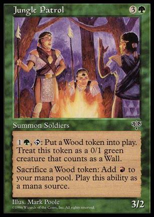 Magic the Gathering: Mirage (Base Set) card 223 Jungle Patrol