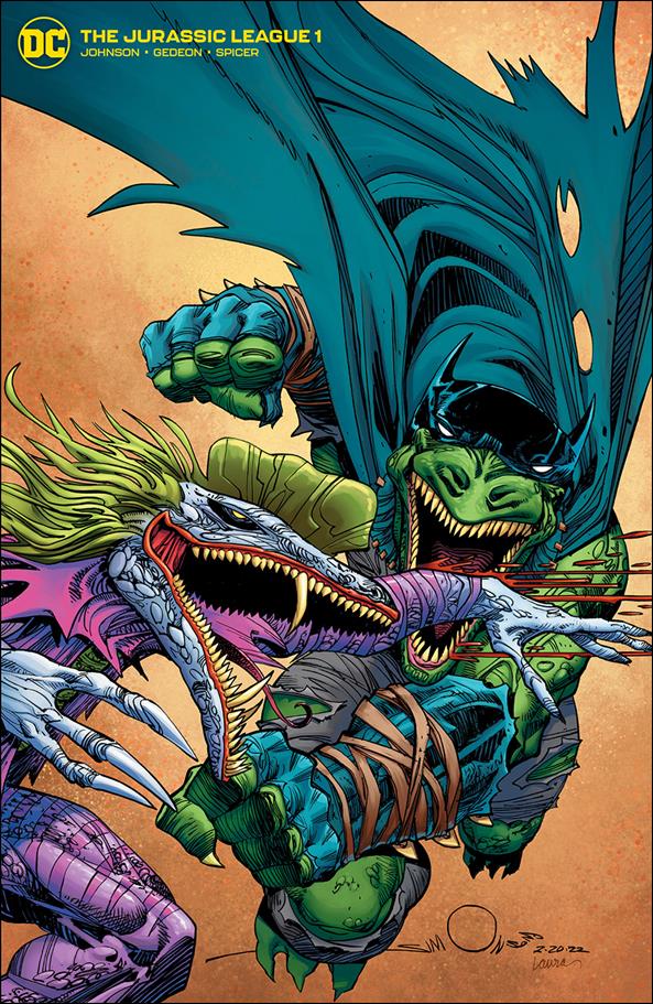 Jurassic League issue 1-C Walter Simonson 1:25 Megalustre Dino Skin Cover