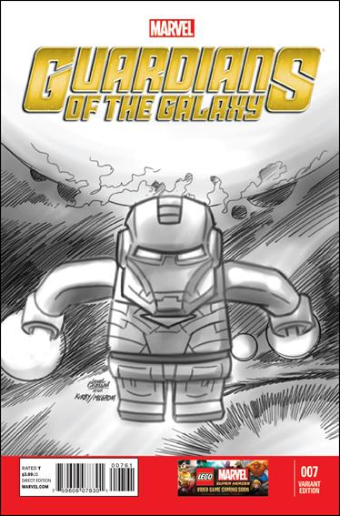 Guardians of the Galaxy (2013) issue 7-E Leonel Castellani 1:100 LEGO Sketch Cover