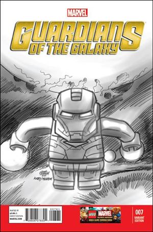 Guardians of the Galaxy (2013) issue 7-E Leonel Castellani 1:100 LEGO Sketch Cover