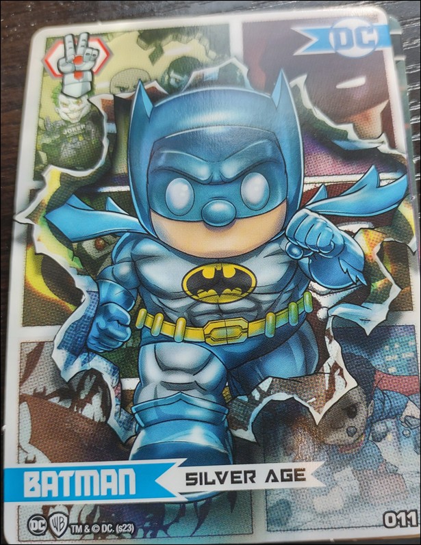 DC Comics Ooshies Collector Cards: Series 2 card 11 Batman: Silver Age