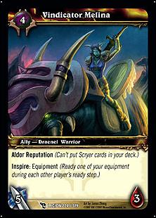 World of Warcraft: March of the Legion (Base Set) card 224 Vindicator Melina