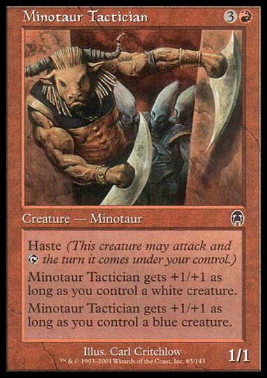 Magic the Gathering: Apocalypse (Base Set) card 65 Minotaur Tactician