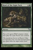 Magic the Gathering: Shadowmoor (Base Set) card 119 Howl of the Night Pack