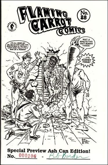 Flaming Carrot Comics (1984) issue 28-B Numbered Ashcan Edition (Signed by Bob Burden)