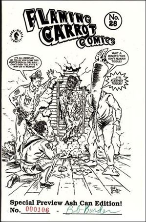 Flaming Carrot Comics (1984) issue 28-B Numbered Ashcan Edition (Signed by Bob Burden)
