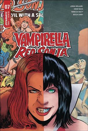 Vampirella / Red Sonja issue 7-E Drew Moss Cover