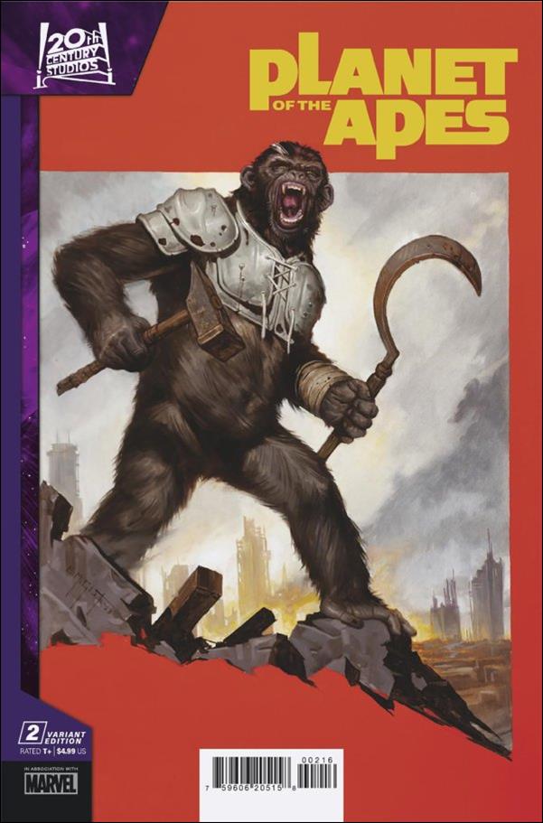 Planet of the Apes (2023) issue 2-D Erik M. Gist 1:25 Cover