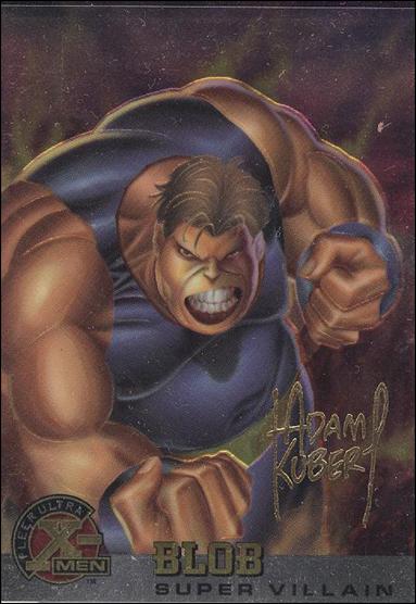1996 Fleer Ultra X-Men All Chromium (Gold Signature Parallel Base Set) card 61 Blob