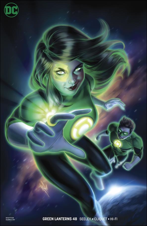 Green Lanterns issue 48-B Warren Louw Cover