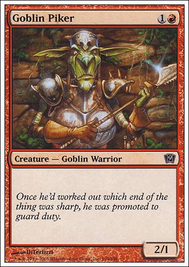 Magic the Gathering: 9th Edition (Base Set) card 194 Goblin Piker