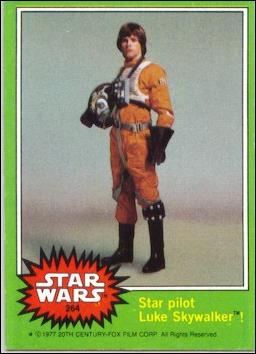 Star Wars: Series 4 (Base Set) card 264 Star pilot Luke Skywalker!