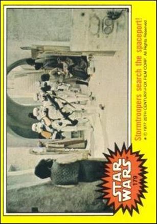 Star Wars: Series 3 (Base Set) card 179 Stormtroopers search the spaceport!