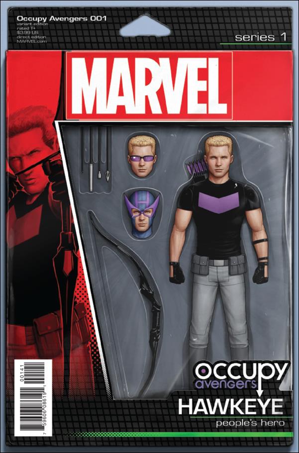 Occupy Avengers issue 1-D John Tyler Christopher Action Figure Cover