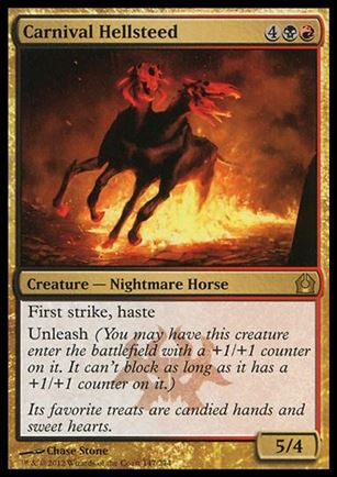 Magic the Gathering: Return to Ravnica (Base Set) card 147 Carnival Hellsteed