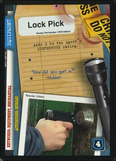 X-Files: The Truth Is Out There (Base Set) card XF97-0365v2 Lock Pick