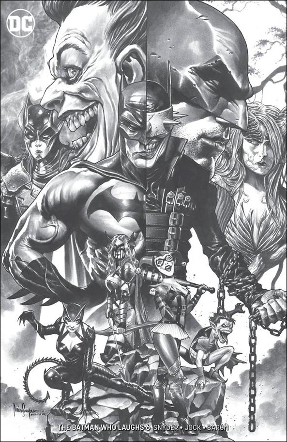 Batman Who Laughs (2018) issue 6-D Mico Suayan Unknown Comics B&W Cover