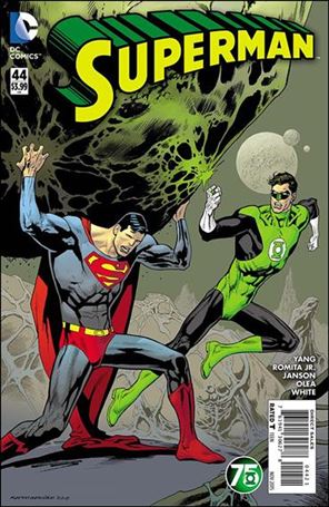 Superman (2011) issue 44-B Kevin Nowlan Green Lantern 75th Anniversary Cover