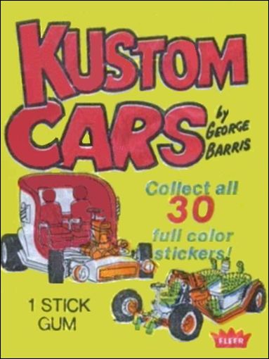 Kustom Cars 1 card 2 Sealed Pack
