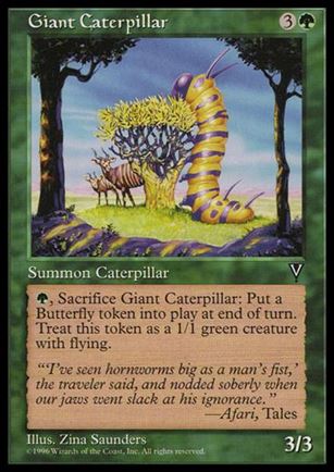 Magic the Gathering: Visions (Base Set) card 108 Giant Caterpillar