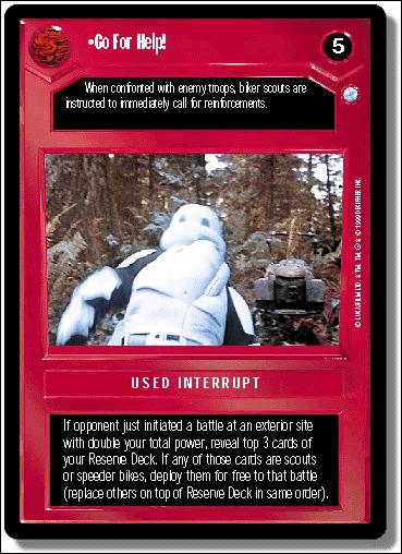 Star Wars: Endor Limited (Base Set) card 54 Go For Help!
