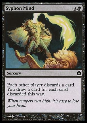 Magic the Gathering: Commander (Base Set) card 104 Syphon Mind