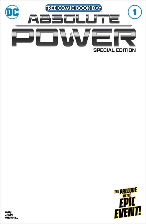 Absolute Power 2024 FCBD Special issue 1-B Blank/Sketch Cover