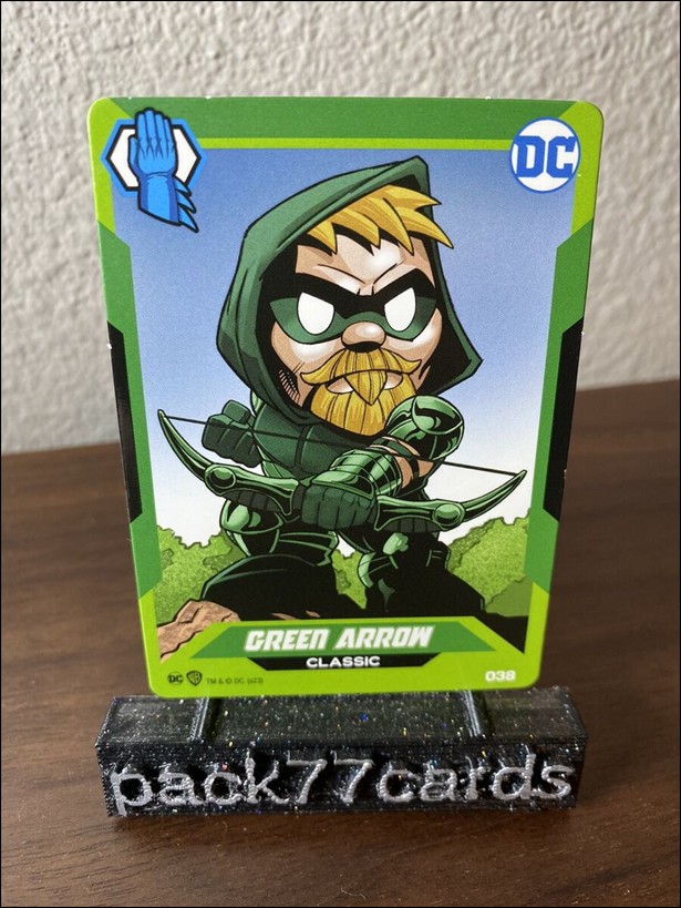 DC Comics Ooshies Collector Cards: Series 2 card 38 Green Arrow: Embossed Classic