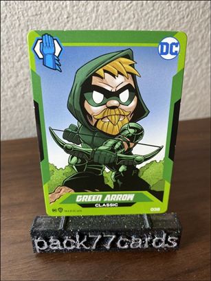 DC Comics Ooshies Collector Cards: Series 2 card 38 Green Arrow: Embossed Classic