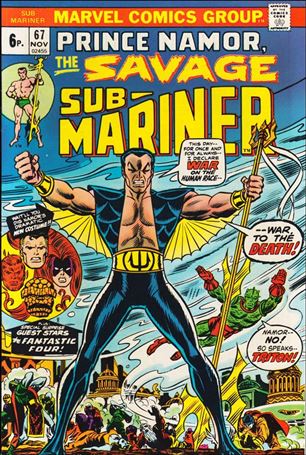 Sub-Mariner (1968) issue 67-B UK Price Cover