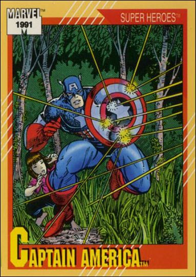 Marvel Universe: Series 2 (Base Set) card 54 Captain America