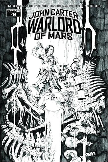 John Carter: Warlord of Mars (2014) issue 14-F Jonathan Lau 1:20 Black & White Cover