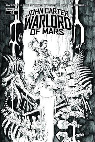 John Carter: Warlord of Mars (2014) issue 14-F Jonathan Lau 1:20 Black & White Cover