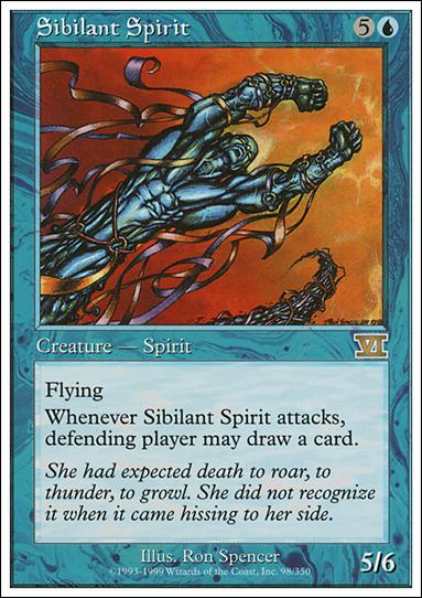 Magic the Gathering: 6th Edition (Base Set) card 98 Sibilant Spirit