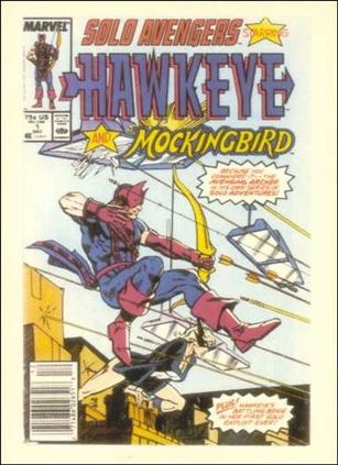 Marvel 1st Covers Series II (Base Set) card 47 Solo Avengers starring Hawkeye and Mockingbird