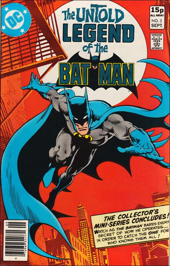 Untold Legend of the Batman issue 3-B UK Price Cover