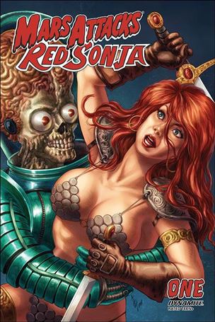 Mars Attacks Red Sonja issue 1-H Alan Quah 1:10 Card Homage Cover