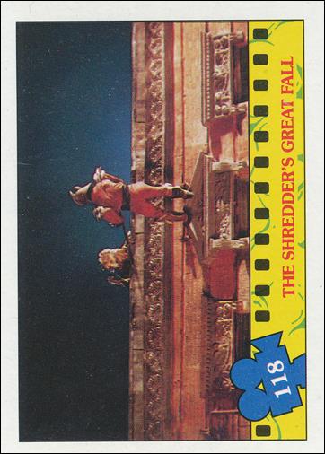 Teenage Mutant Ninja Turtles Movie (Base Set) card 118 The Shredder's Great Fall