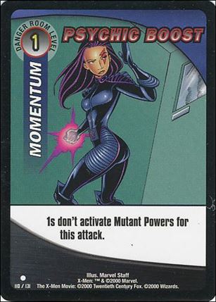 X-Men Trading Card Game (Base Set) card 110 Psychic Boost