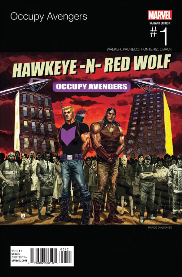 Occupy Avengers issue 1-B Marco D'Alfonso Hip Hop Cover