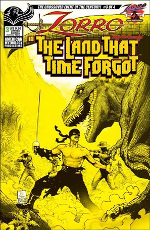 Zorro in the Land That Time Forgot issue 3-B Pulp Cover 1/350
