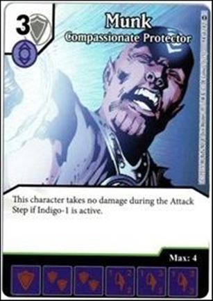 DC Comics Dice Masters War of Light card 94 Munk: Compassionate Protector 