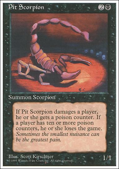 Magic the Gathering: 4th Edition (Base Set) card 153 Pit Scorpion