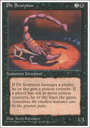 Magic the Gathering: 4th Edition (Base Set) card 153 Pit Scorpion