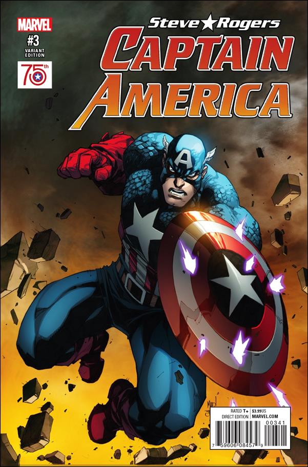 Captain America: Steve Rogers issue 3-C Joe Madureira Captain America 75th Anniv. Cover