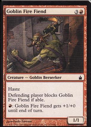 Magic the Gathering: Ravnica (Base Set)  card 127 Goblin Fire Fiend